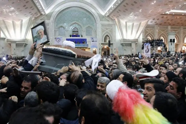 او در آرامگاه آیت الله خمینی به خاک سپرده شد