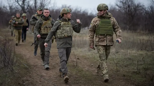 Недавно Зеленский побывал в районе конфликта на юго-востоке Украины