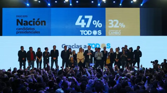 Alberto Fernández logo após o anúncio das primárias