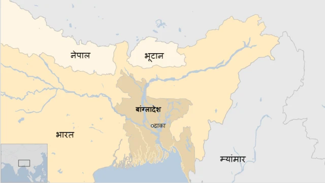 बांग्लादेश का मैप