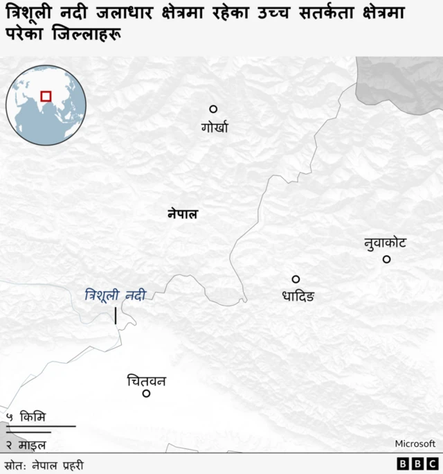 नक्सामा त्रिशूली नदी