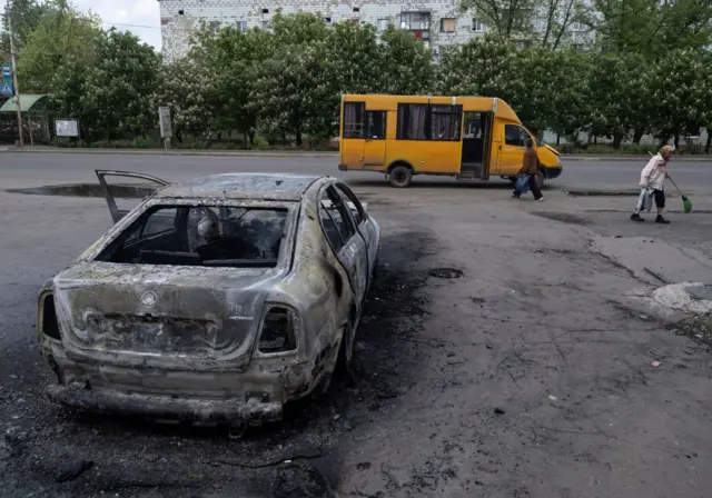 Наслідки обстрілу Костянтинівки 16 травня