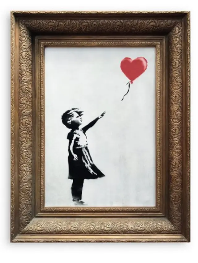 Obra de Bansky que se audestruyó.