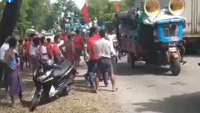 နှစ်ဖက်ပါတီထောက်ခံသူ တွေ ခိုက်ရန်ဖြစ်ပွားခဲ့တဲ့ ဟင်္သာတ မြို့နယ် တာဂွကျေးရွာ