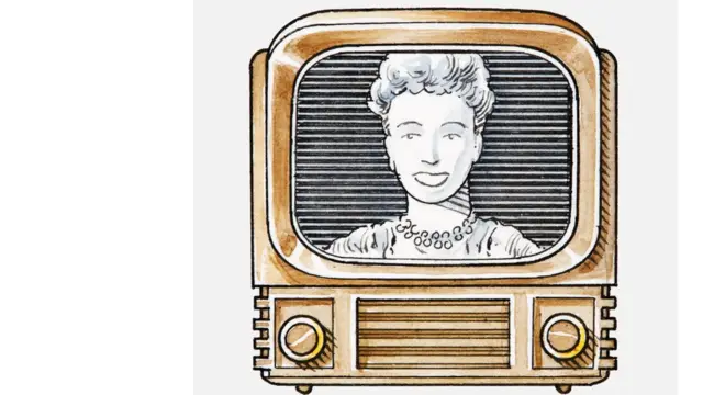 Dibujo de tele antigua