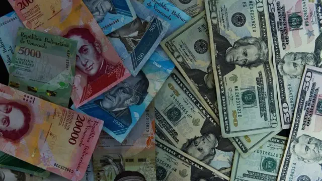 Bolívares y dólares