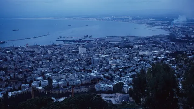 हाइफ़ा शहर की पुरानी तस्वीर