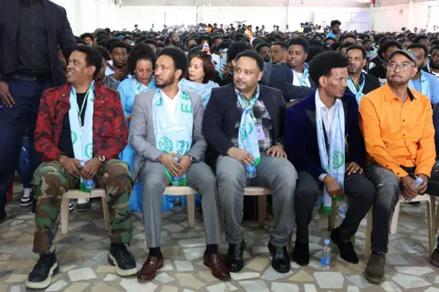 የብርጌድ ንሓመዱ አመራሮች በአዲስ አበባው ኮንፈረንስ ላይ