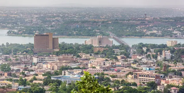 Vue de Bamako, capitale du Mali, le 2 mai 2016.