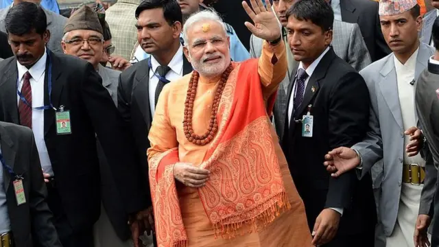 मोदी नेपाल के मंदिर में