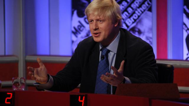 Boris Johnson appears on Have I Got News For You in 2004