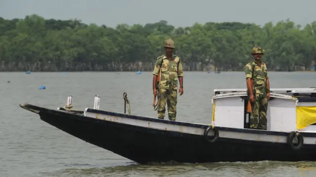 সীমান্ত এলাকায় নদীতে বিএসএফ