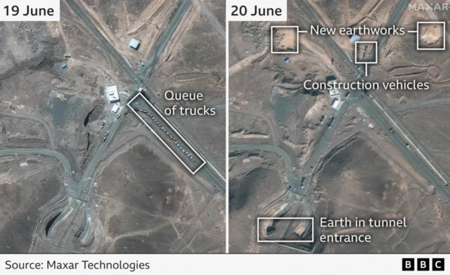 ایرانی جوہری تنصیبات، امریکہ