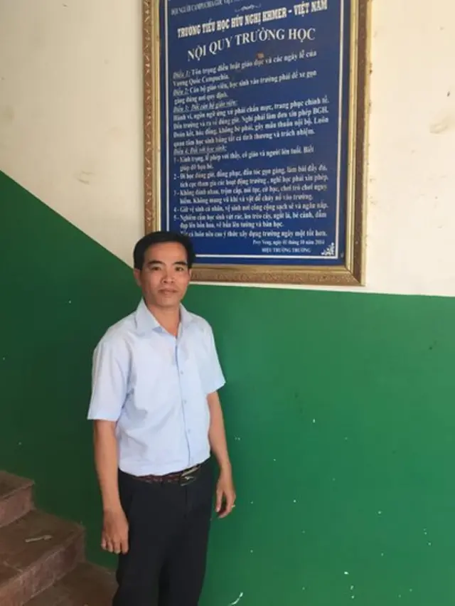 Tấm bảng nội quy này do thầy Hào tự làm