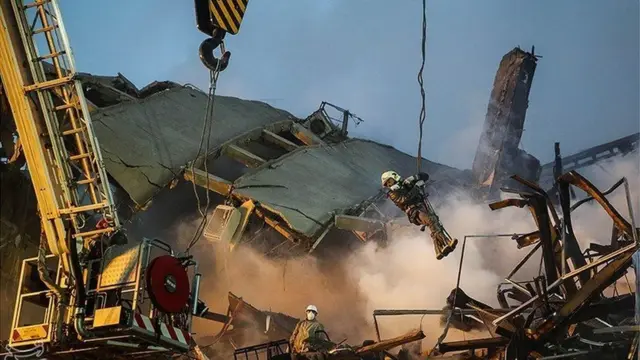 سومین روز عملیات نجات در محل حادثه ساختمان پلاسکو