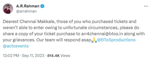 ஏ.ஆர். ரஹ்மான் இசை நிகழ்ச்சியில் ஏற்பட்ட குளறுபடிகள்: எங்கே தவறு நேர்ந்தது?
