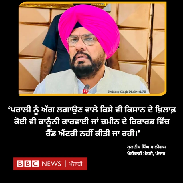 ਕੁਲਦੀਪ ਸਿੰਘ ਧਾਲੀਵਾਲ, ਖੇਤੀਬਾੜੀ ਮੰਤਰੀ, ਪੰਜਾਬ