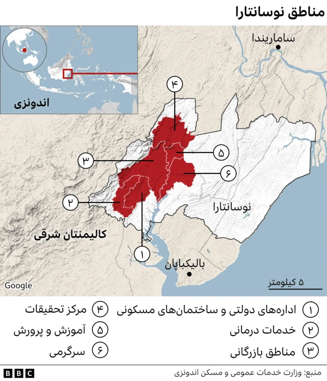 نقشه پایتخت جدید