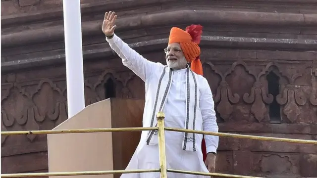 मोदी, लाला किला