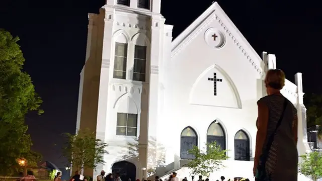 Esta fue la iglesia en la que irrumpió Roof y asesinó a nueve personas.