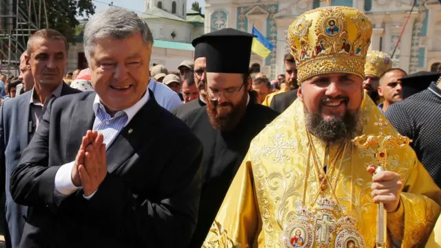 Митрополит Епифаний и Перт Порошенко