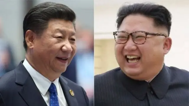 किम जॉन्ग उन और शी जिनपिंग