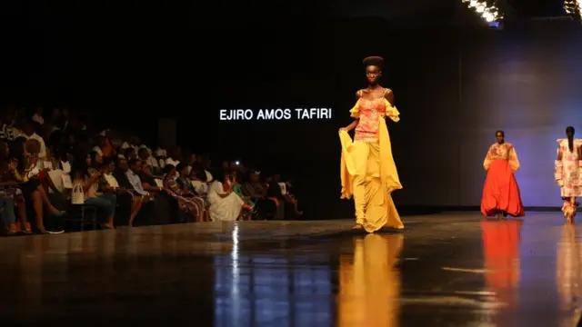 Ejiro Amos Tafiri design for part of di "Dew collection" wey follow chook eye for mental health