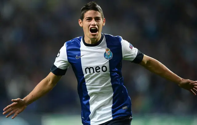 James Rodríguez en 2012 con el Oporto