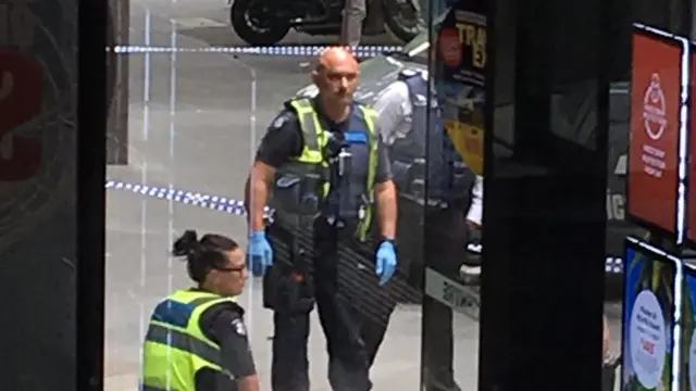 پلیس در محل حادثه