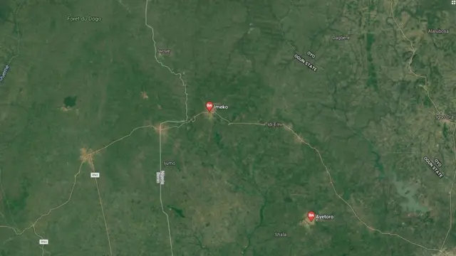 Aworan agbegbe ibi ti Ayetoro wa