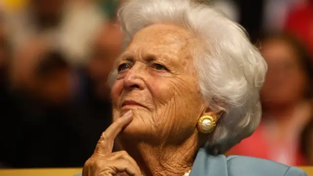 Barbara Bush, na foto e sere ya n'afọ 2008
