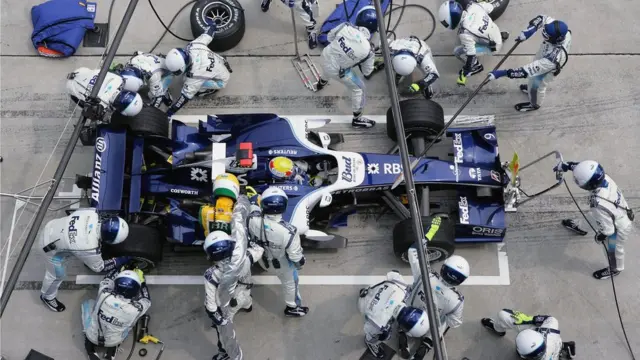 Pit stop no GP da Malásia