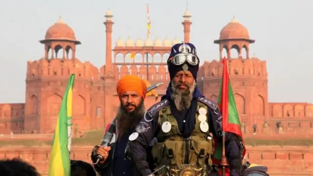 लाल किले पर किसान आंदोलन