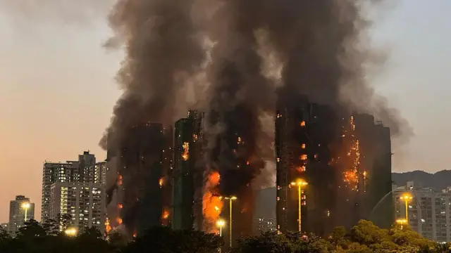 Thick flame fill high-rise building