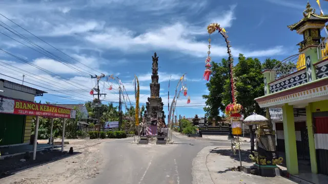 Desa Balinuraga pada Hari Raya Nyepi, Kamis (19/03).