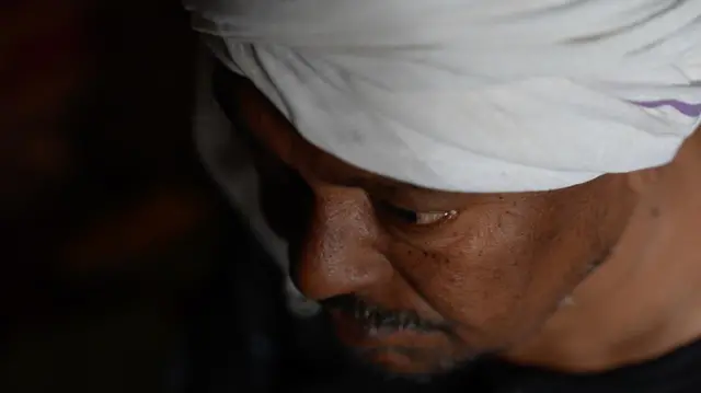 मृतक साहिल अंसारी के पिता सिराजुद्दीन अंसारी. 