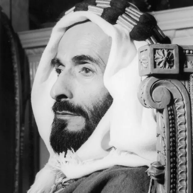 আবুধাবির শাসক শেখ শাখবাত - ১৯৬০এর দশকের ছবি