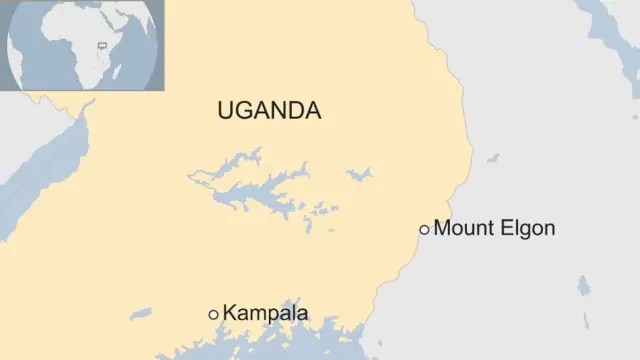 Khariidad muujineyso buurta Elgon halka ay Uganda kaga taallo
