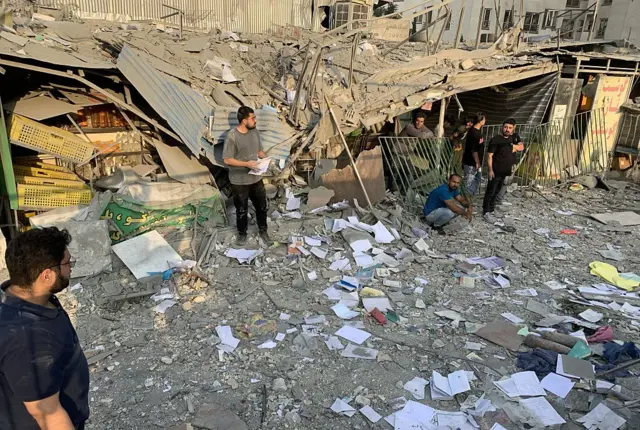 Débris des attaques