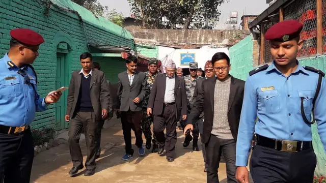 गृहमन्त्रीको निरिक्षण