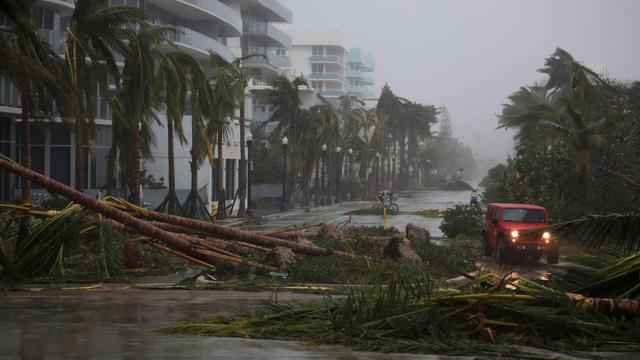 Irma a su llegada a Florida