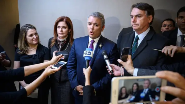 Los gobiernos de Colombia y Brasil también reconocieron a Guaidó.