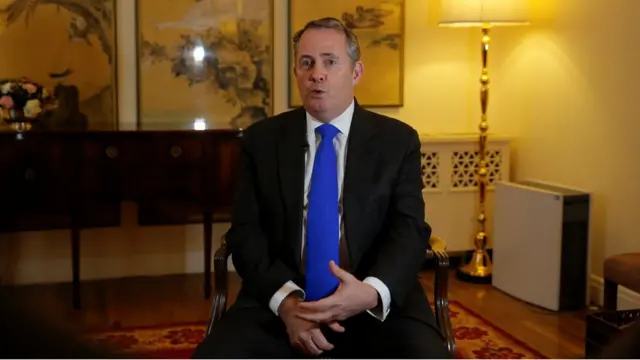 英國國際貿易大臣福克斯