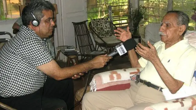 મેજર જનરલ કે કે તિવારી સાથે બીબીસી સંવાદદાતા રેહાન ફઝલ