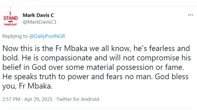 Muhammadu Buhari: Fr Mbaka ask President of Nigeria to resign, see how Nigerians react