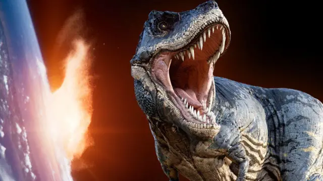 Динозавр и астероид