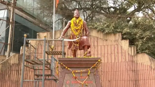 बेलगांव में लगी संभाजी महाराज की प्रतिमा