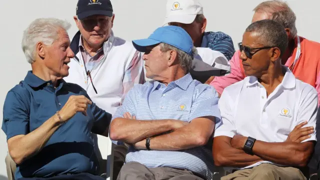 Bill Clinton, George W Bush, Barack Obama