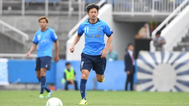 三浦知良在J2比赛上