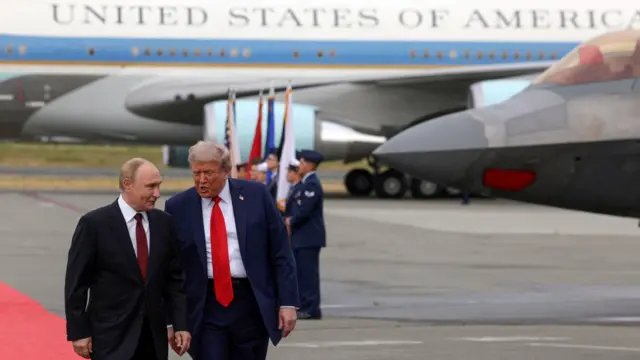 Vlagyimir Putyin orosz és Donald Trump amerikai elnök